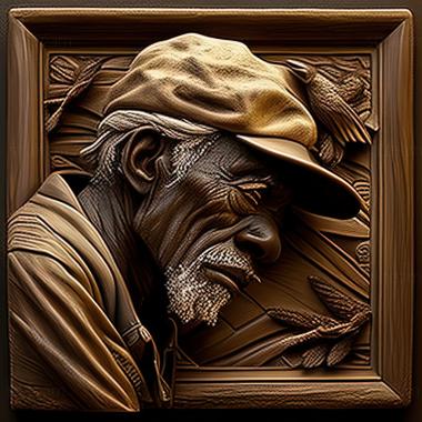 3D model Robert Lewis Reed American artist (STL)